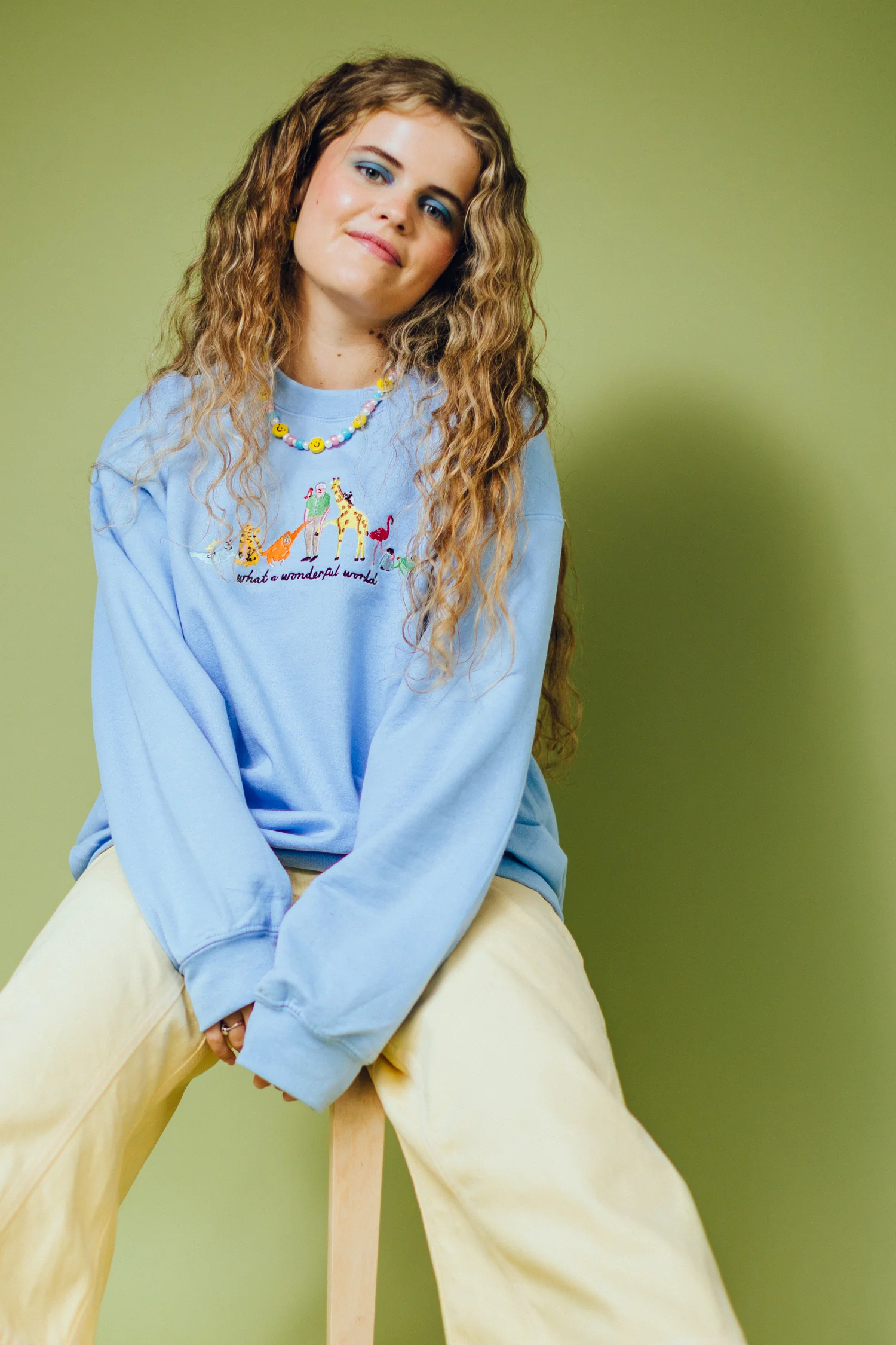 David Attenborough What A Wonderful World Embroidered Sweatshirt - Image 15